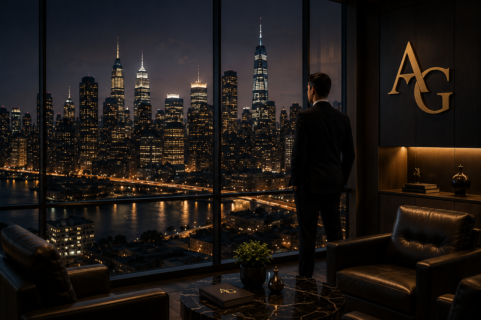 Investor in private office